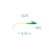 Пигтейл LC/APC SM (0.9) 0,5 m Пигтейл LC/APC SM (0.9) 0,5 m
